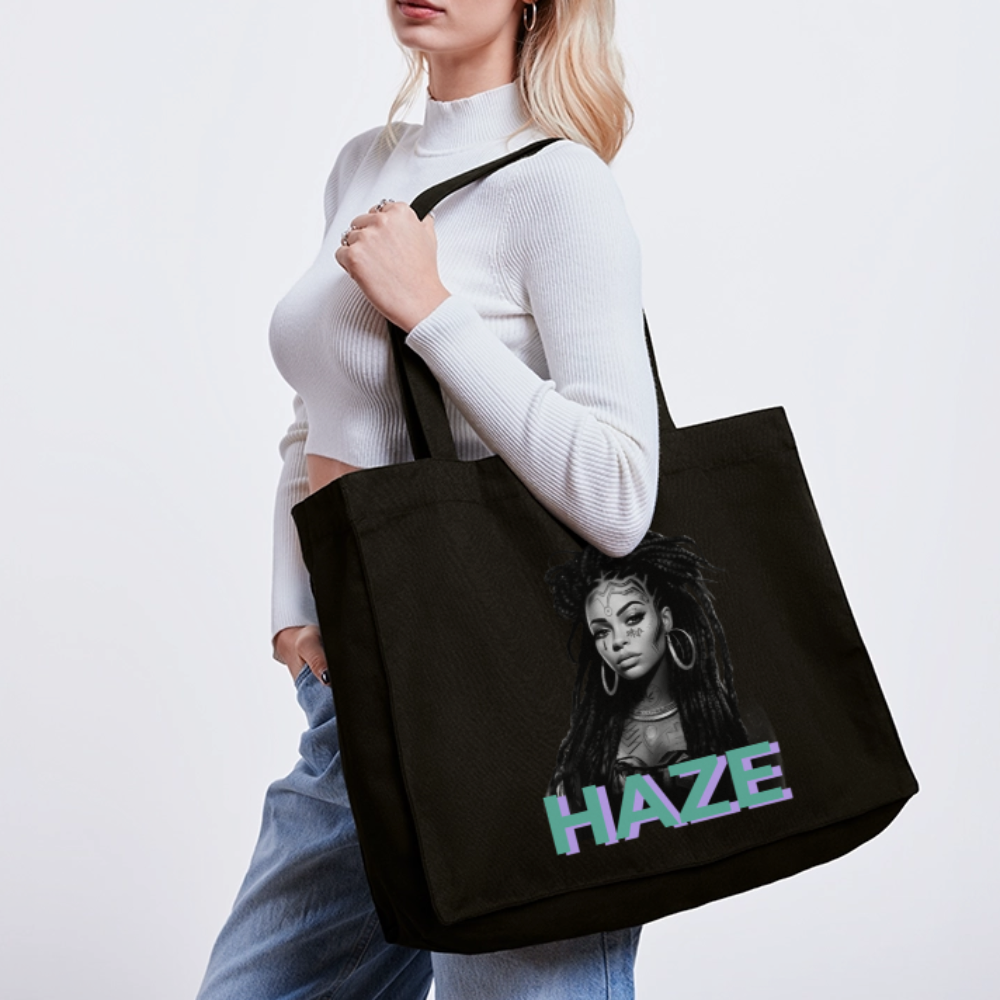MADAM HAZE recycelter Shopping Bag - Schwarz