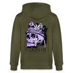 420 SKULL Unisex Bio-Kapuzenjacke - Khaki