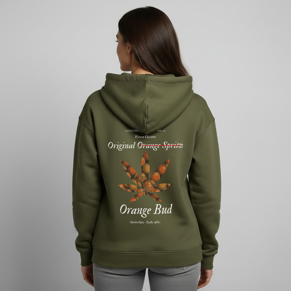 TRUE ORANGE Oversized Unisex Bio-Hoodie - Khaki