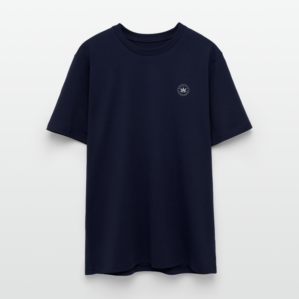 LOGO WHITE Unisex Bio-T-Shirt - Navy