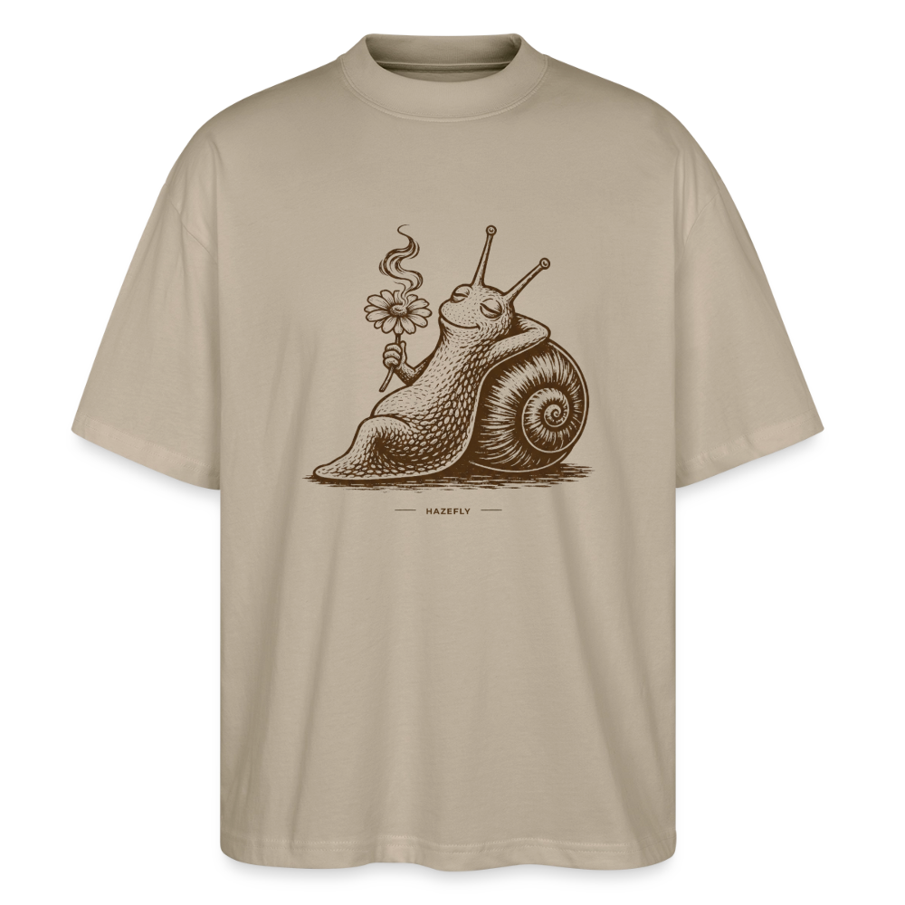 SLOW BURN Unisex Oversized Bio-T-Shirt - Steingrau