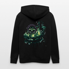GLOW GARDEN Unisex Bio-Kapuzenjacke - Schwarz