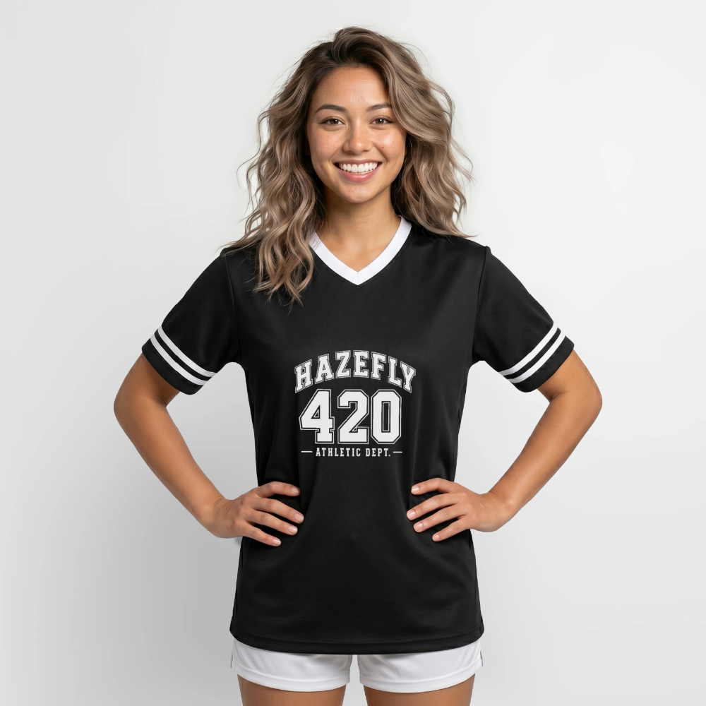 ATHLETIC DEPT Mesh T-Shirt - Schwarz/Weiß