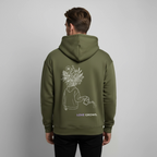 LOVE GROWS II Unisex Bio-Hoodie - Khaki