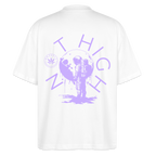 NOT HIGH Oversized Unisex Bio T-Shirt - Weiß