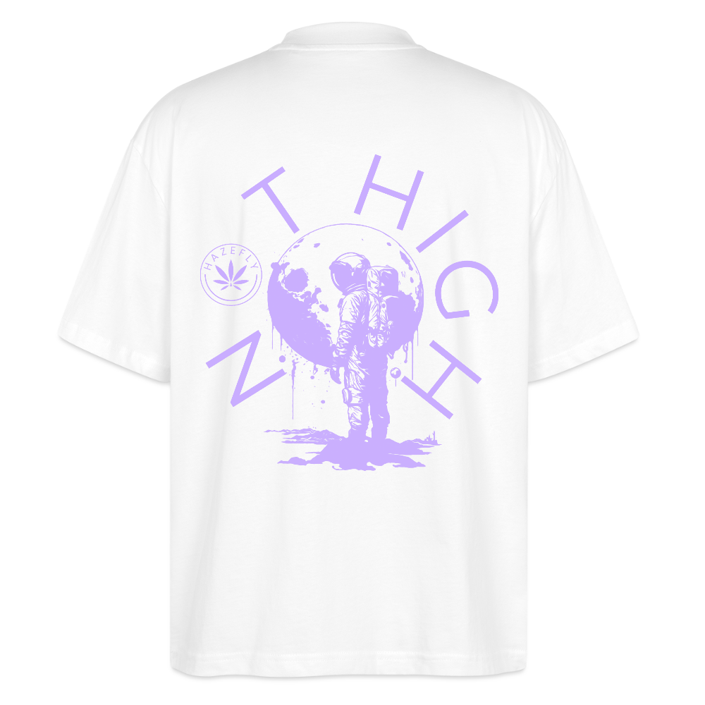 NOT HIGH Oversized Unisex Bio T-Shirt - Weiß