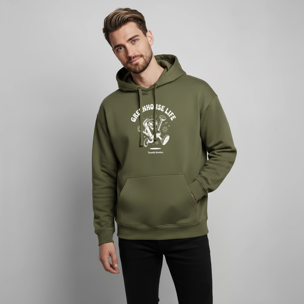 GREENHOUSE LIFE Oversized Unisex Bio-Hoodie - Khaki