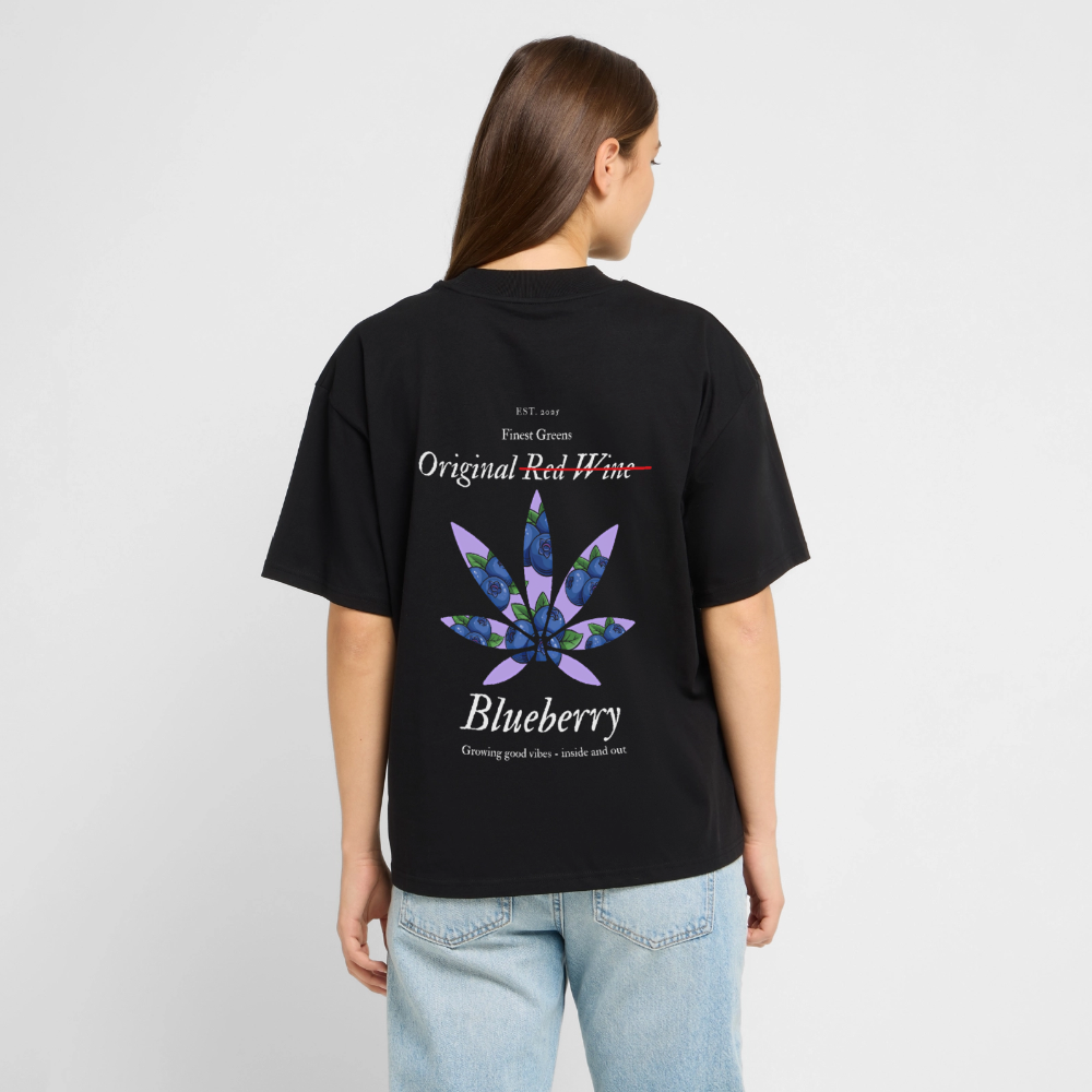 TRUE BERRY Oversized Unisex Bio T-Shirt - Schwarz