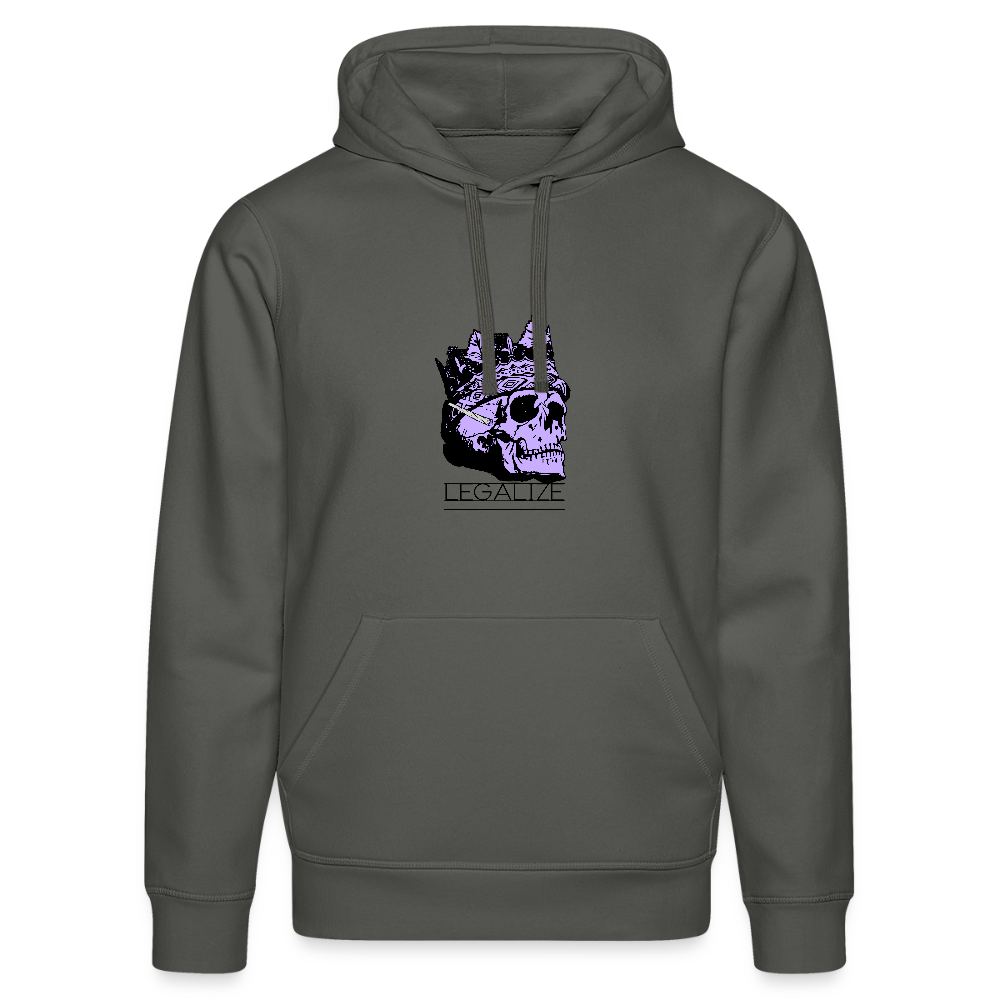 420 SKULL Unisex Bio-Hoodie - Anthrazit