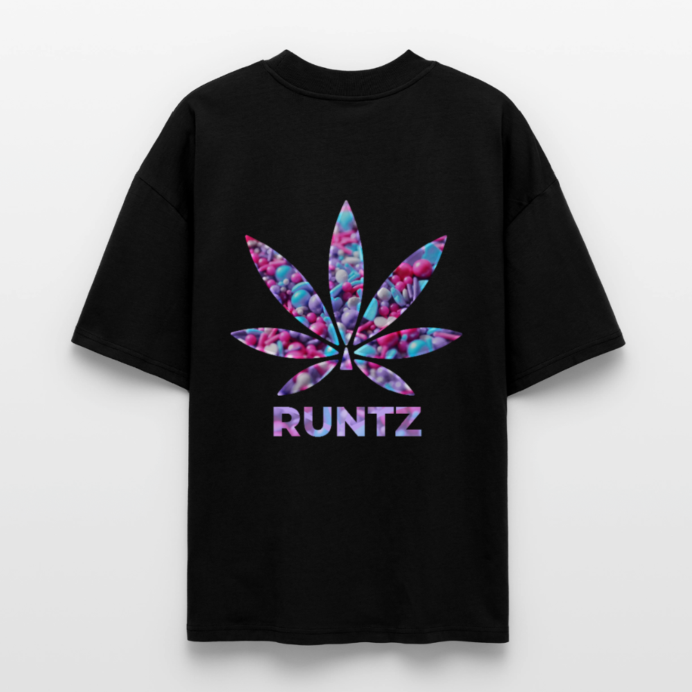 RUNTZ Oversized Unisex Bio T-Shirt - Schwarz