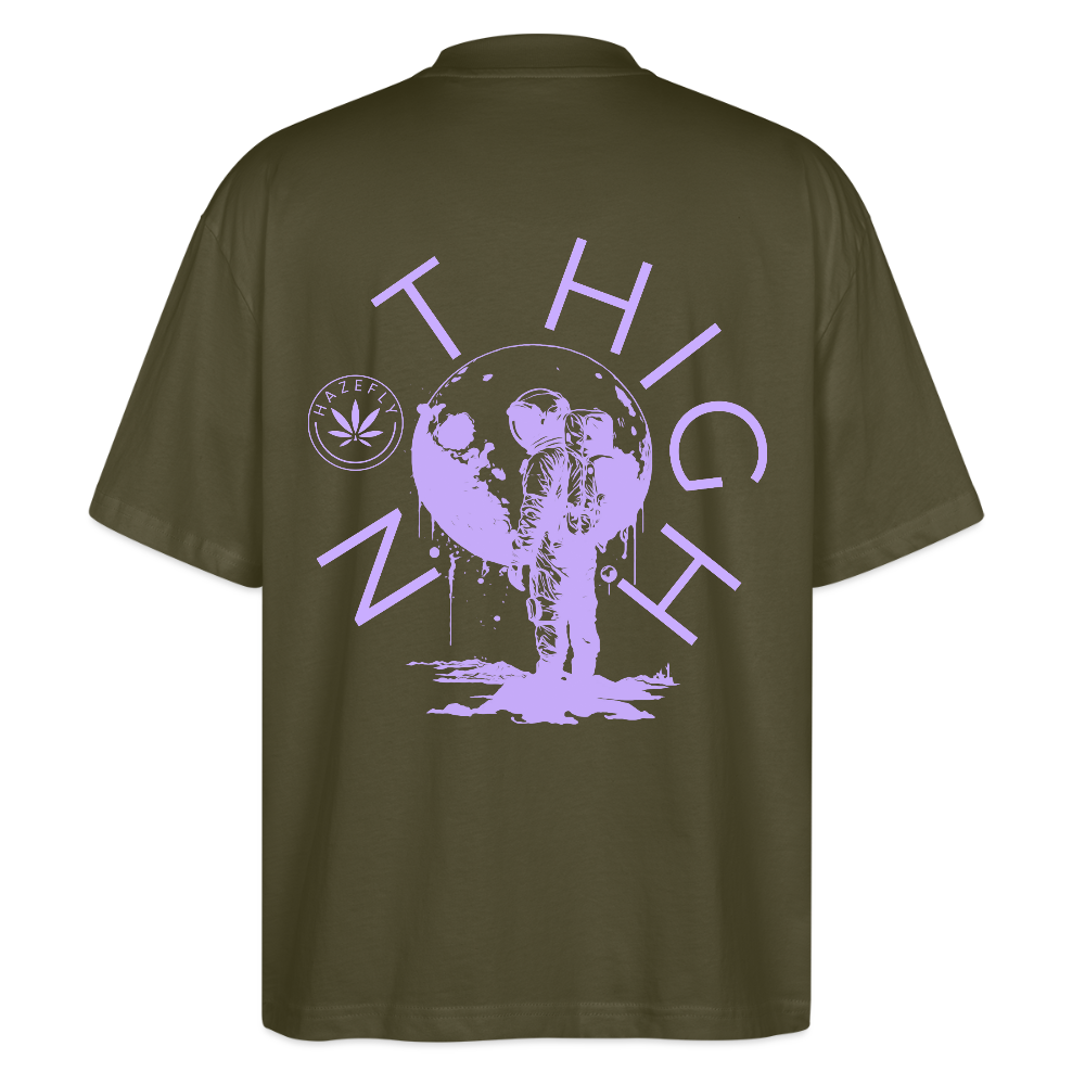 NOT HIGH Oversized Unisex Bio T-Shirt - Khaki