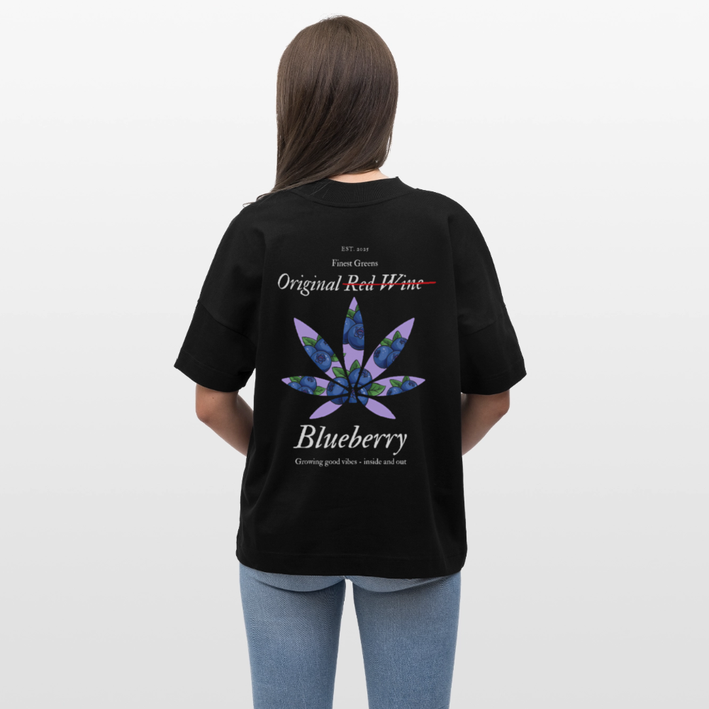 TRUE BERRY Oversized Unisex Bio T-Shirt - Schwarz
