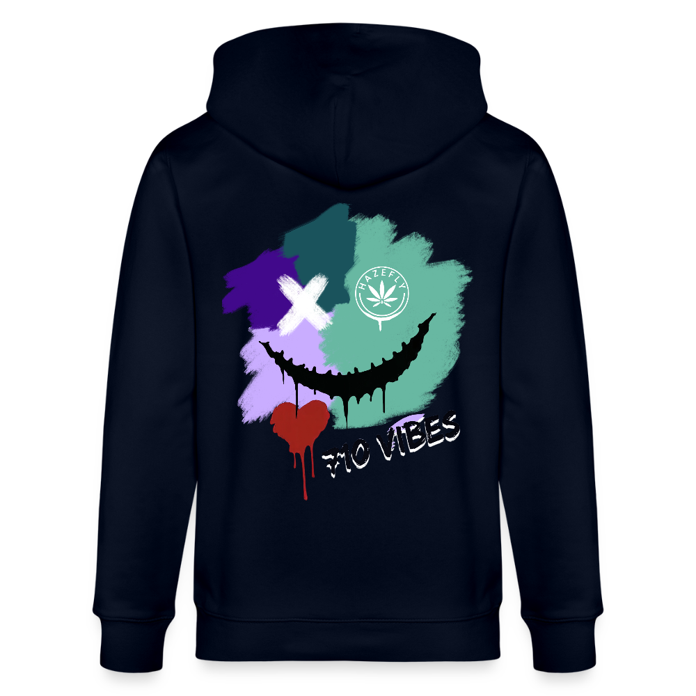 710 VIBES Unisex Bio-Kapuzenjacke - Navy