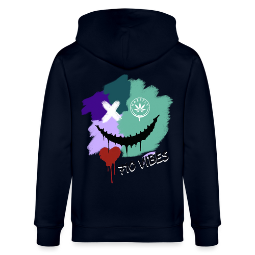 710 VIBES Unisex Bio-Kapuzenjacke - Navy