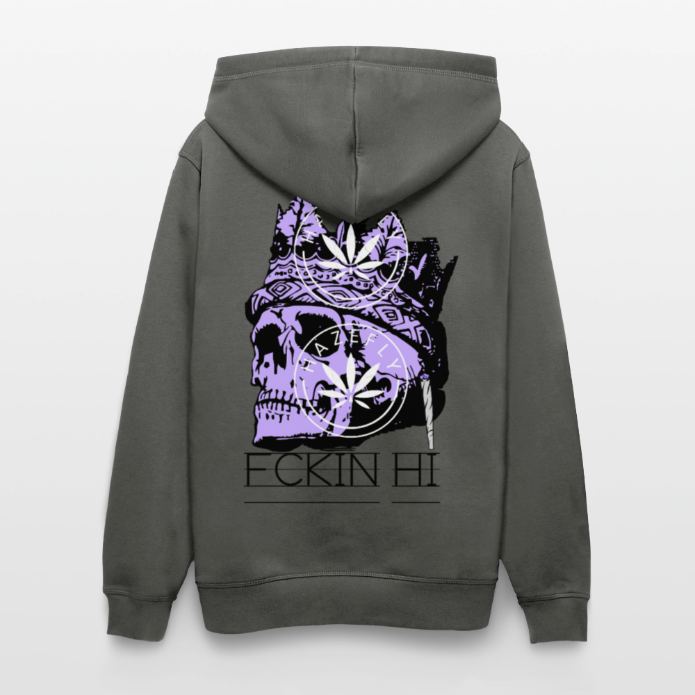 420 SKULL Unisex Bio-Hoodie - Anthrazit