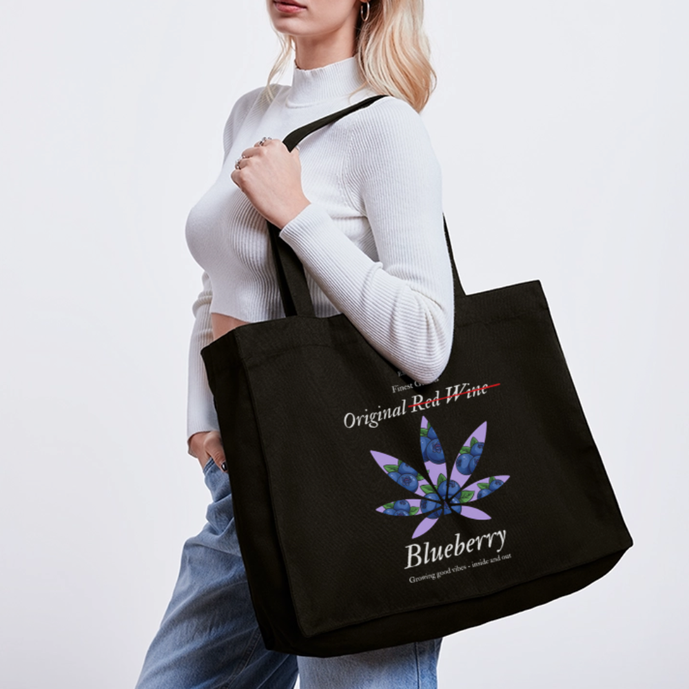 TRUE BERRY recycelter Shopping Bag - Schwarz
