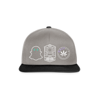 GHOST TRAIN Snapback Cap - Graphit/Schwarz