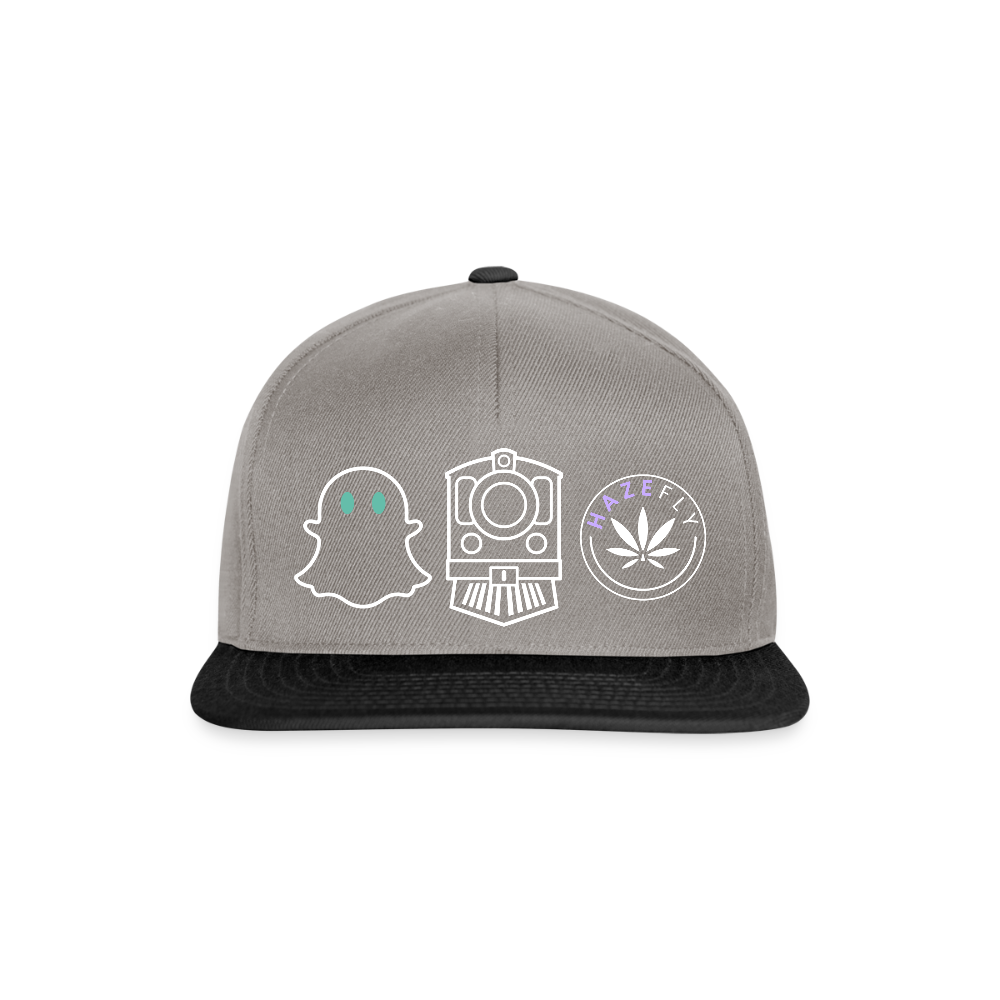 GHOST TRAIN Snapback Cap - Graphit/Schwarz