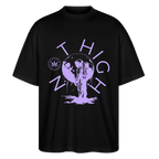 NOT HIGH Oversized Unisex Bio T-Shirt - Schwarz