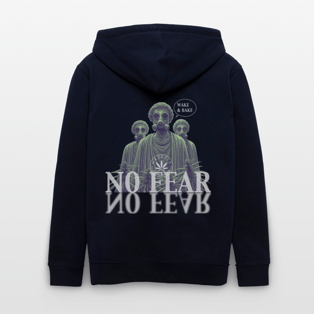 NO FEAR Unisex Bio-Kapuzenjacke - Navy