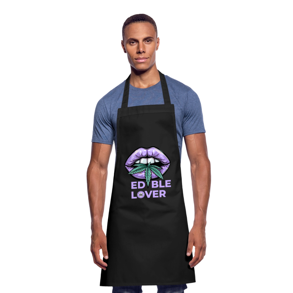 EDIBLE LOVER Kochschürze - Schwarz
