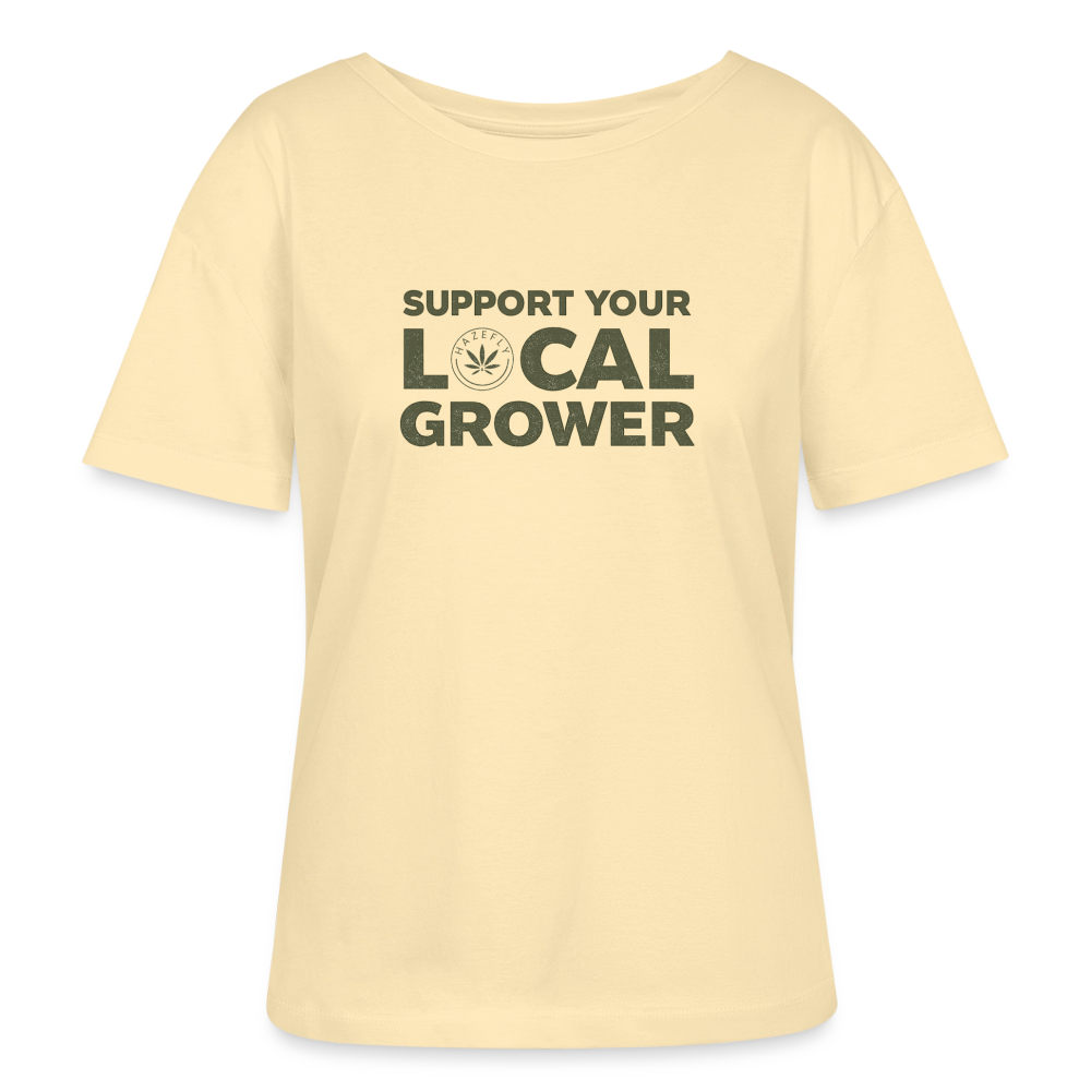 LOCAL GROWER Relaxed Frauen Bio-T-Shirt - Creme