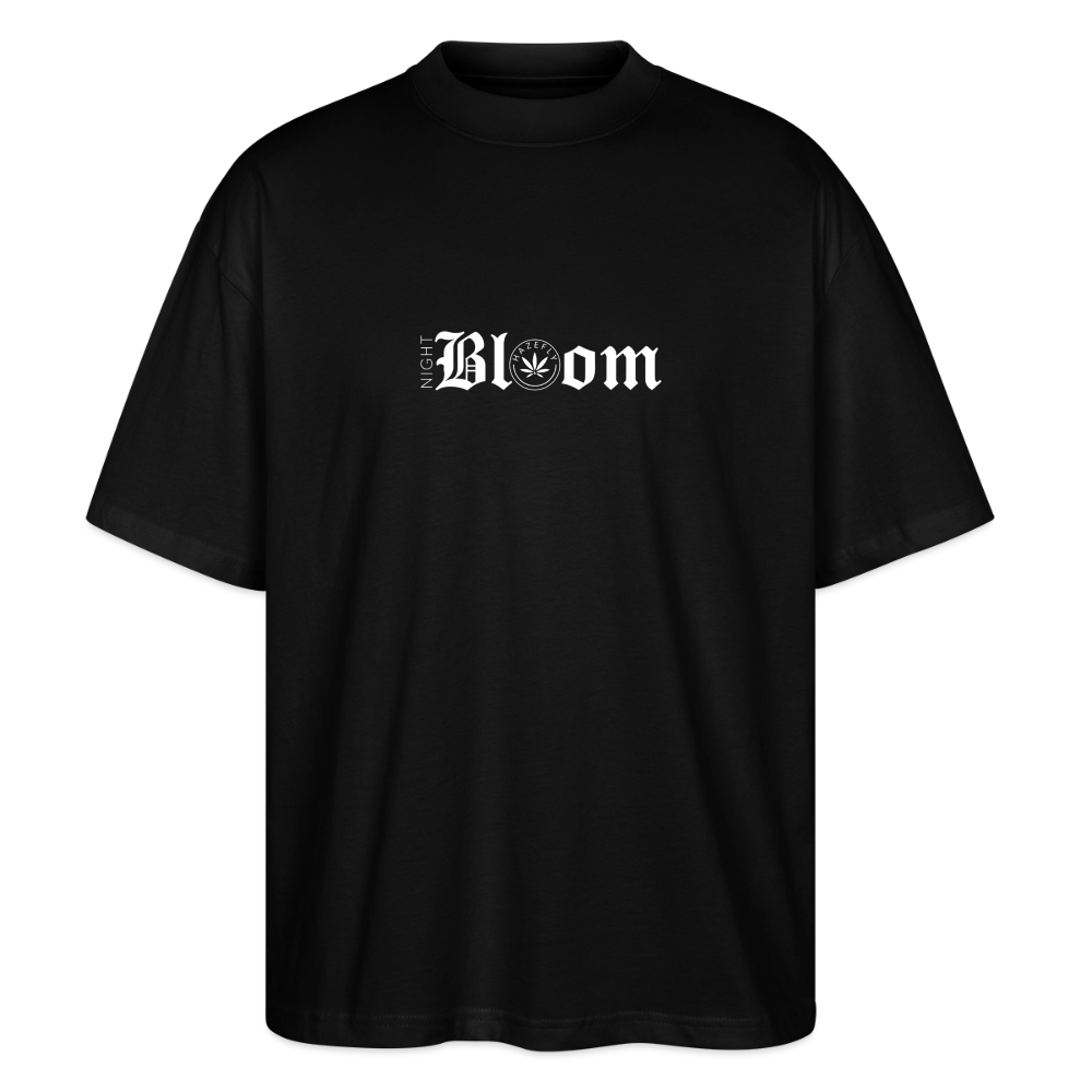 NIGHT BLOOM Oversized Unisex Bio T-Shirt - Schwarz