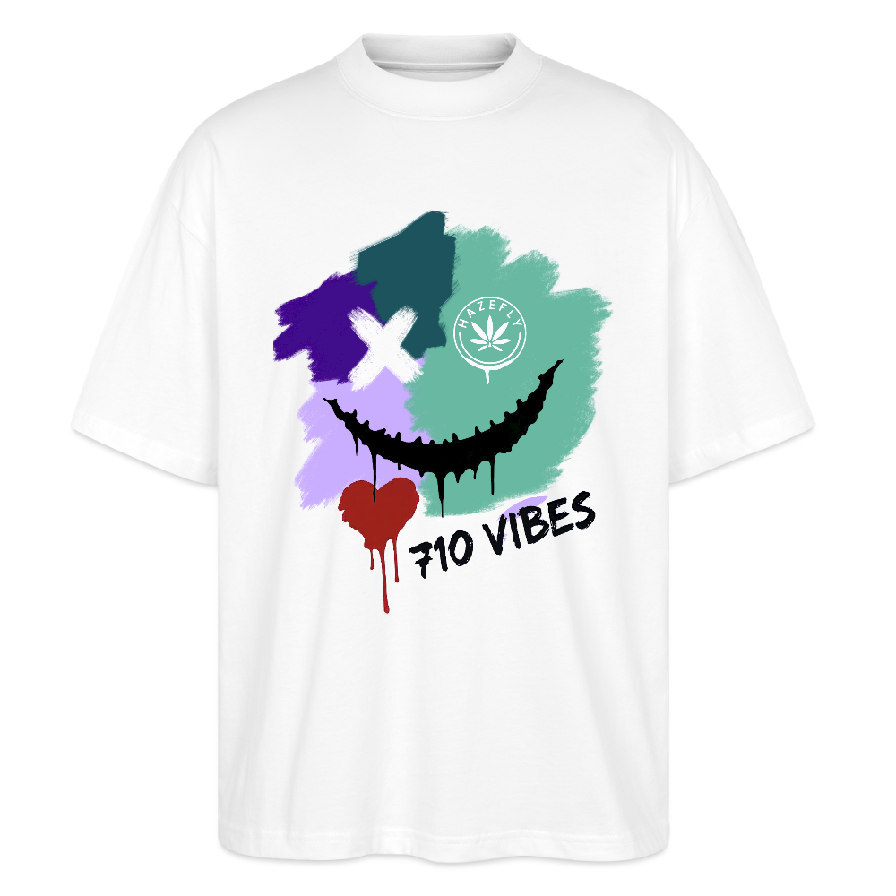710 VIBES Oversized Unisex Bio T-Shirt - Weiß