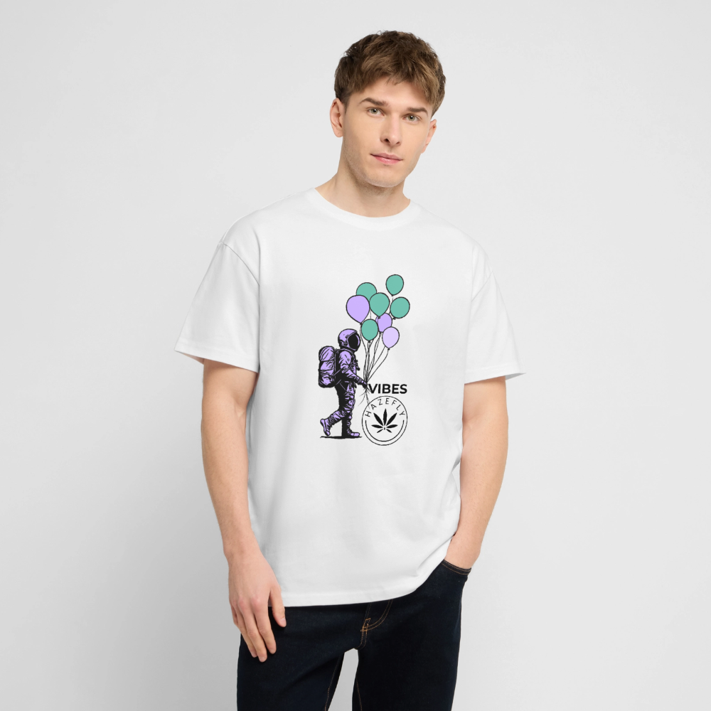 GALACTIC JOURNEY Oversized Unisex Bio T-Shirt - Weiß