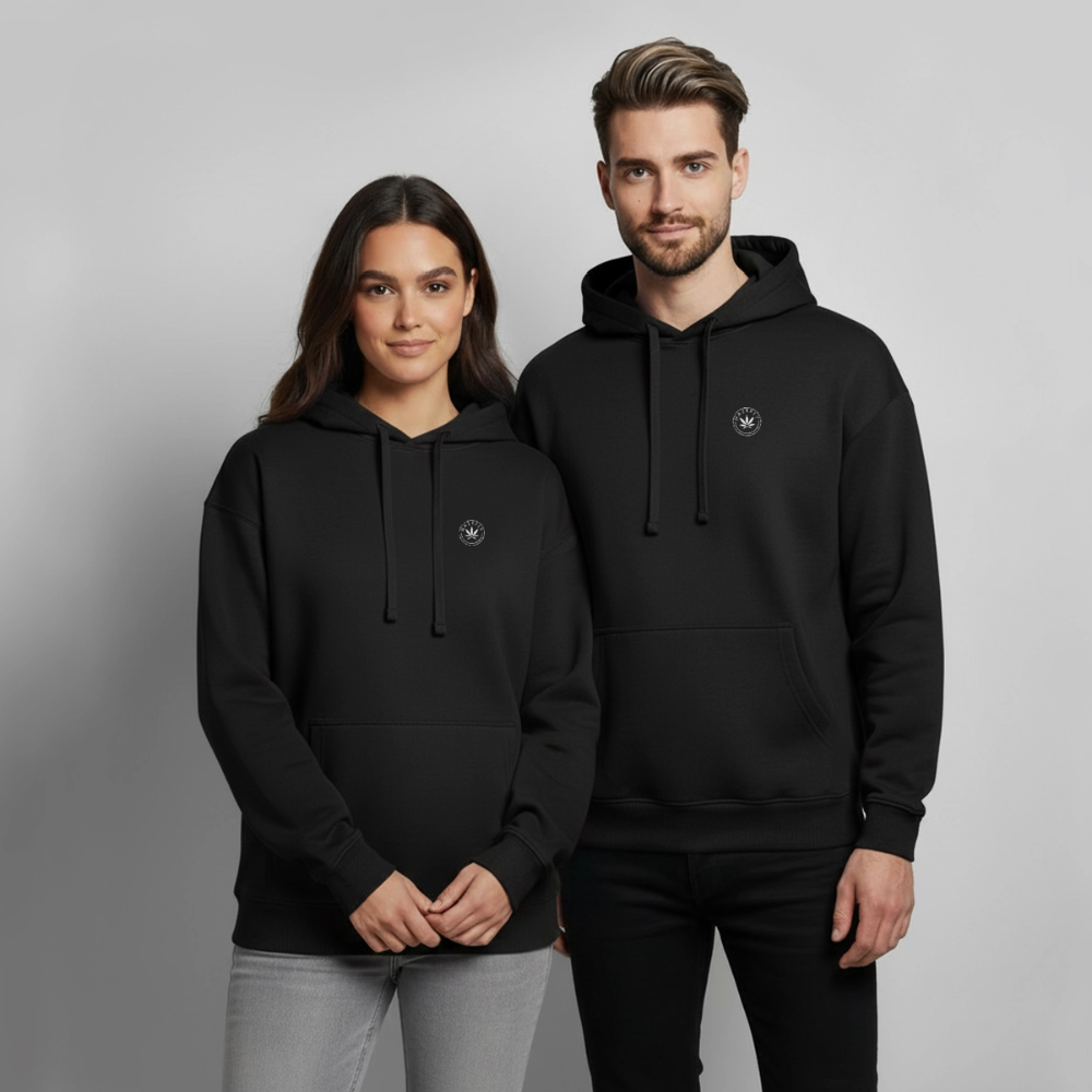 LOVE GROWS II Unisex Bio-Hoodie - Schwarz