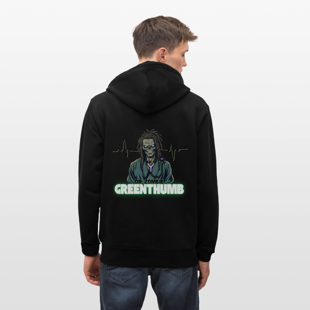 DR. ZOMBIE Unisex Bio-Kapuzenjacke - Schwarz