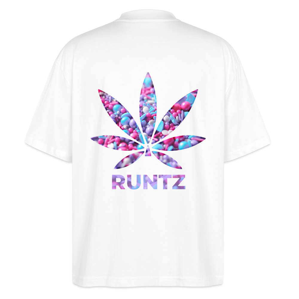 RUNTZ Oversized Unisex Bio T-Shirt - Weiß