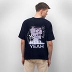 HELL YEAH Oversized Unisex Bio T-Shirt - Navy