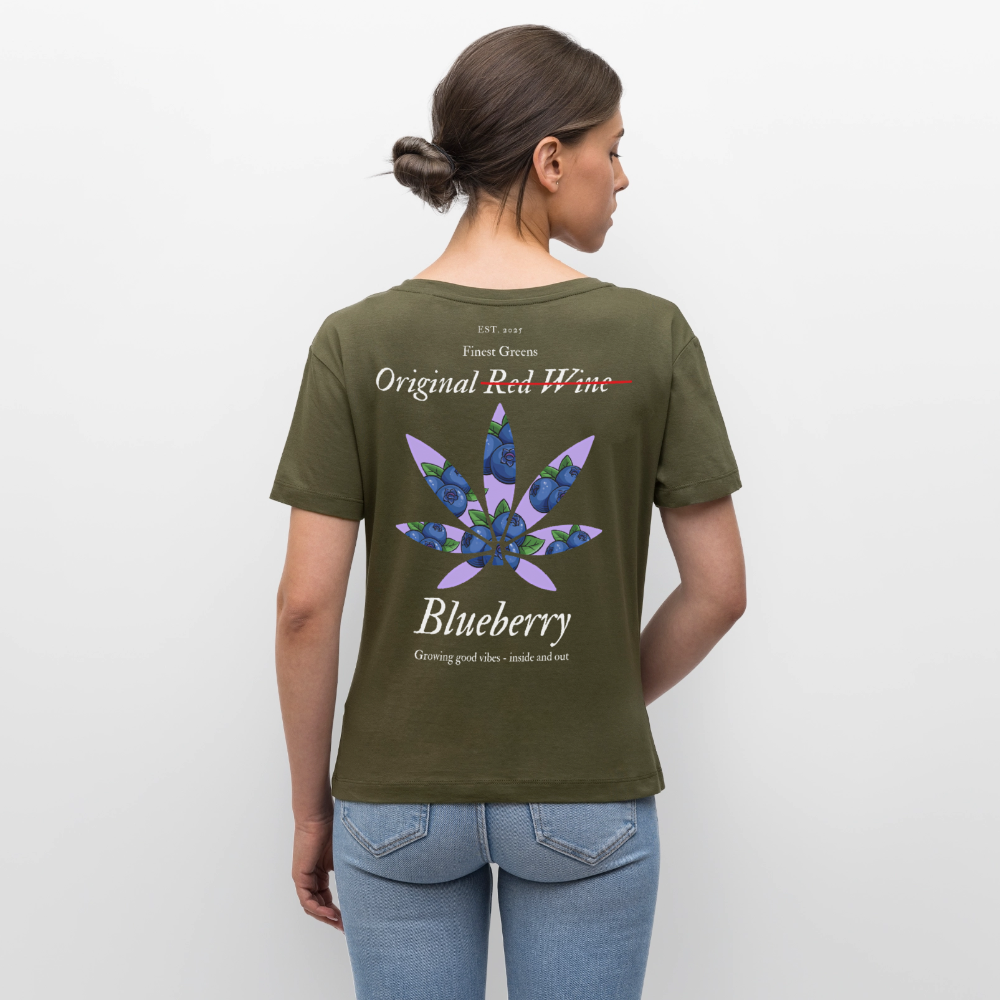 TRUE BERRY Relaxed Frauen Bio-T-Shirt - Khaki