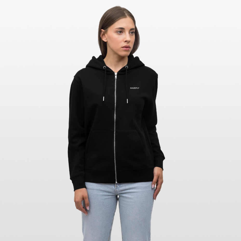 HF SIGNATURE Unisex Bio-Kapuzenjacke - Schwarz