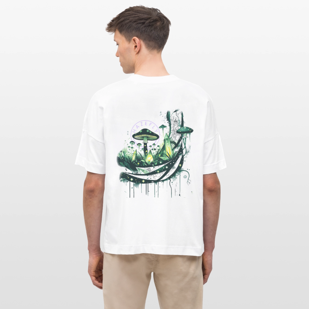 GLOW GARDEN Oversized Unisex Bio T-Shirt - Weiß