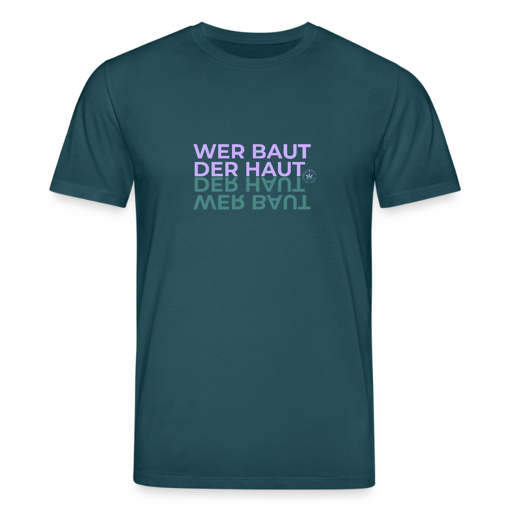 WER BAUT Unisex Bio-T-Shirt - Dunkles Petrol