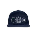 GHOST TRAIN Snapback Cap - Navy/Navy