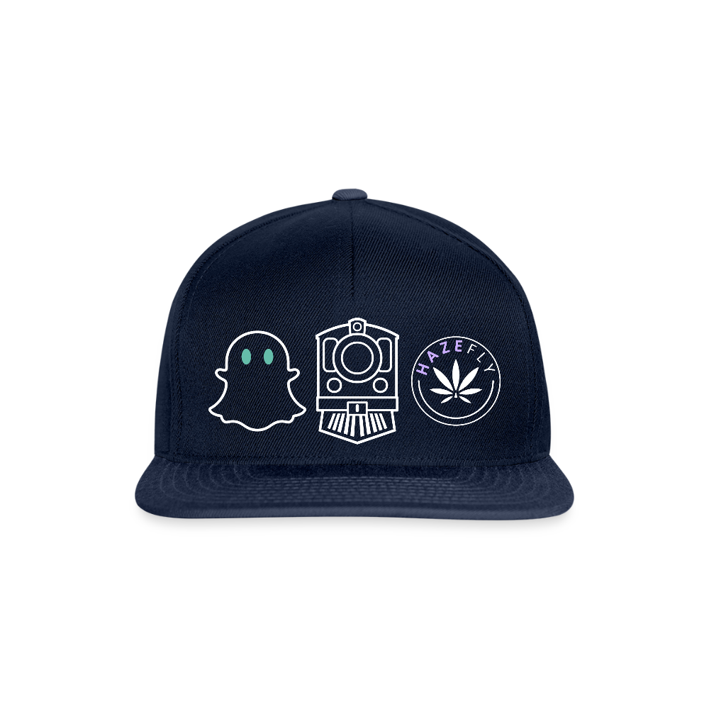 GHOST TRAIN Snapback Cap - Navy/Navy