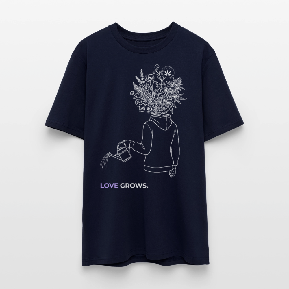 LOVE GROWS I Unisex Bio-T-Shirt - Navy