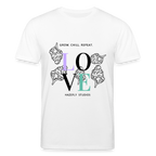 GROW. CHILL. REPEAT.Unisex Bio-T-Shirt - Weiß