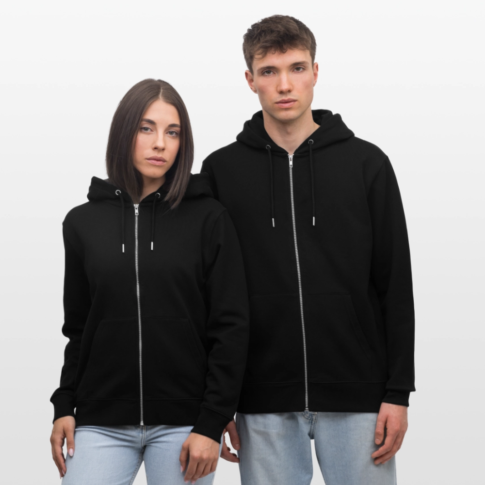 GROW. CHILL. REPEAT. Unisex Bio-Kapuzenjacke - Schwarz