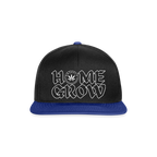 HOME GROW Snapback Cap - Schwarz/Königsblau
