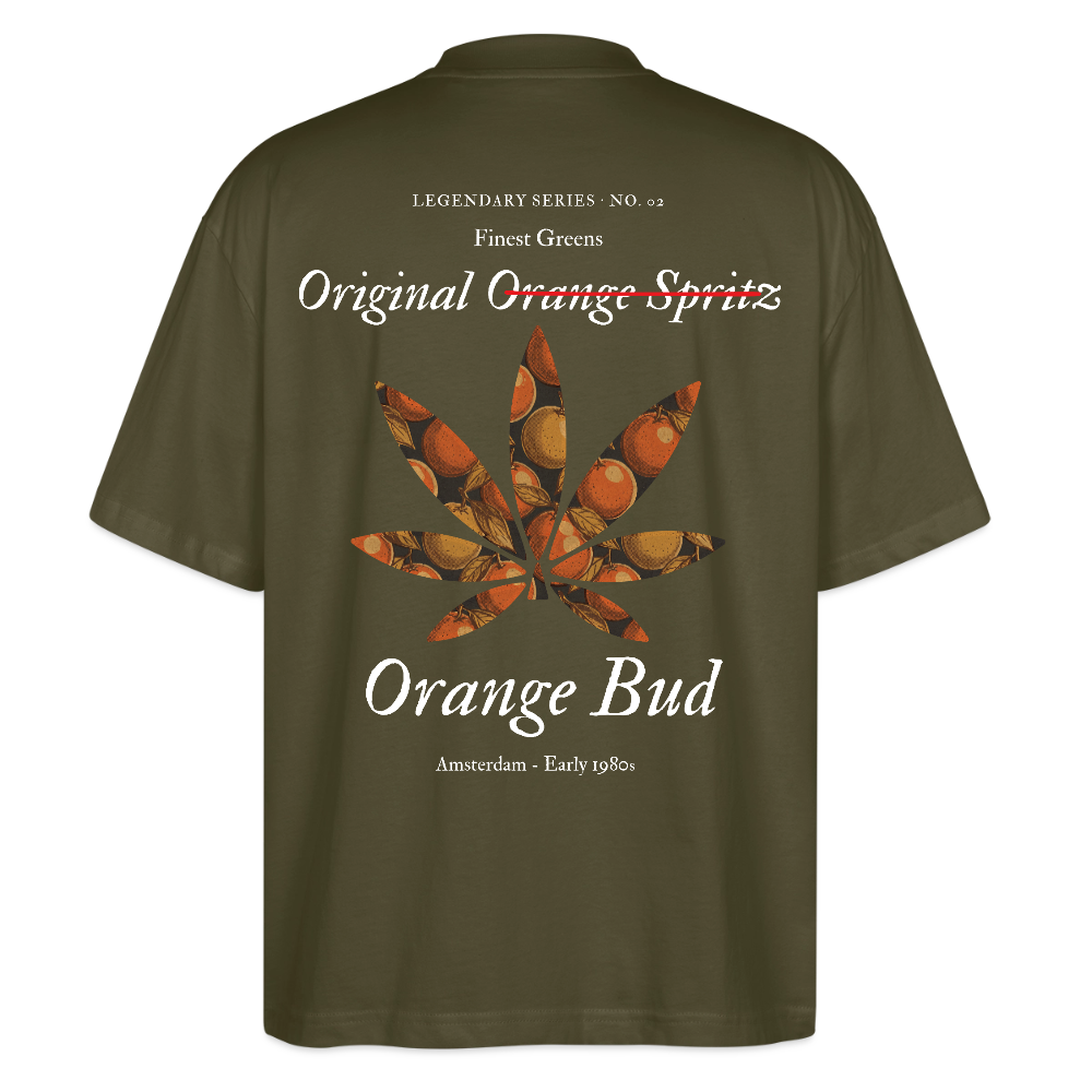 TRUE ORANGE Oversized Unisex Bio T-Shirt - Khaki