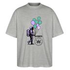 GALACTIC JOURNEY Oversized Unisex Bio T-Shirt - Grau meliert