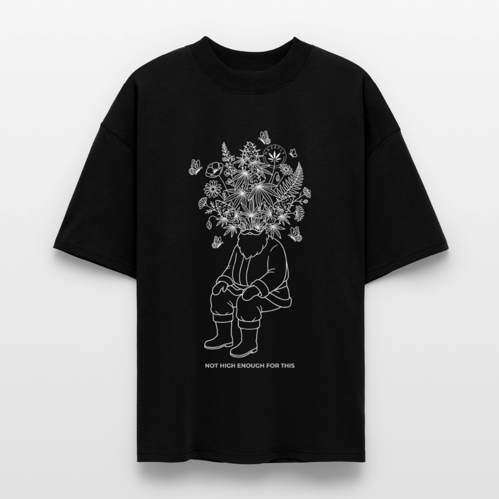 SANTAS KOSMOS Oversized Unisex Bio T-Shirt - Schwarz