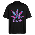 RUNTZ Oversized Unisex Bio T-Shirt - Schwarz