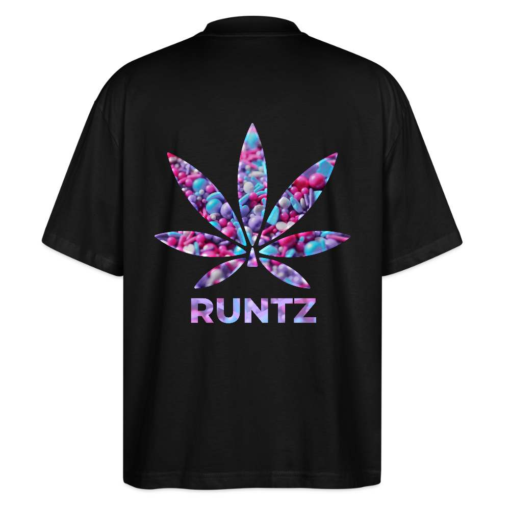 RUNTZ Oversized Unisex Bio T-Shirt - Schwarz