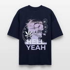 HELL YEAH Oversized Unisex Bio T-Shirt - Navy