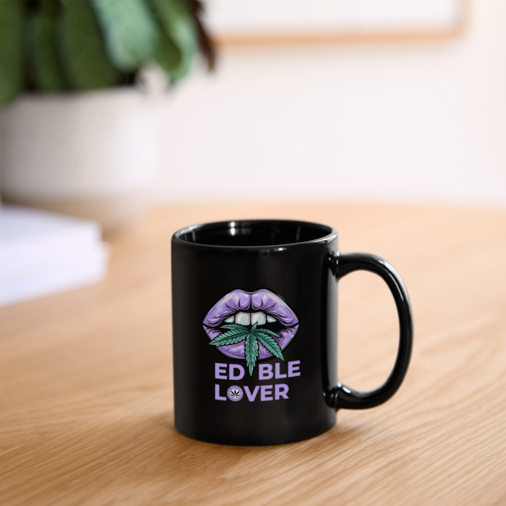 EDIBLE LOVER Tasse einfarbig - Schwarz